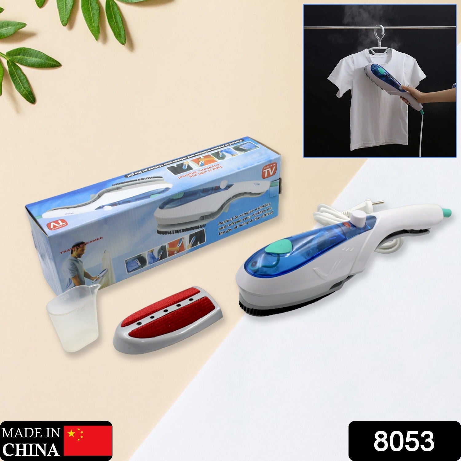 8053 Portable ironing machine,1 Set Steam Iron Hand Held Crease Removal Portable Ironing Clothes ABS Brush Plush Toy Garment Steamer for Home Steam Iron, for Clothes, Travel Steamer 8053 Portable ironing machine,1 Set Steam Iron Hand Held Crease Removal Portable Ironing Clothes ABS Brush Plush Toy Garment Steamer for Home Steam Iron, for Clothes, Travel Steamer